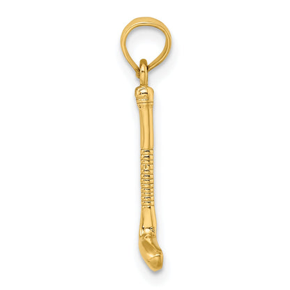 14K Yellow Gold Golf Club Charm