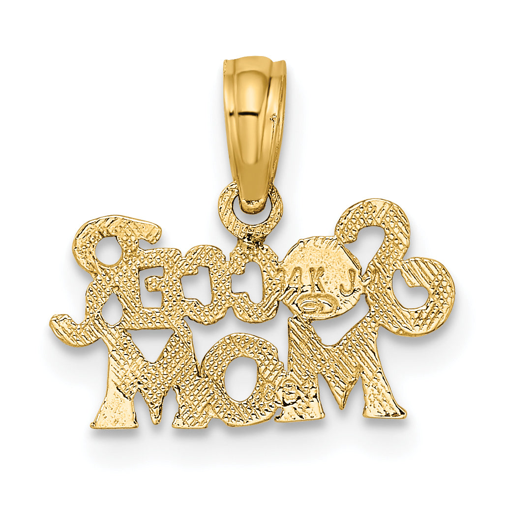 14K Yellow Gold Soccer Mom Charm