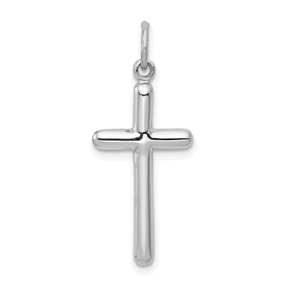 14K White Gold Cross Pendant
