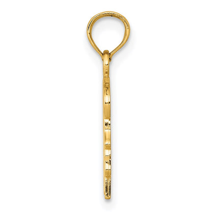 14K Yellow Gold Girl Charm