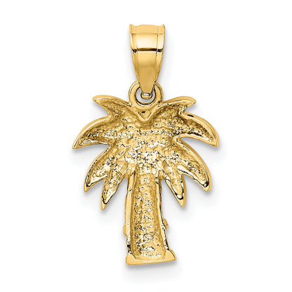 14K Yellow Gold Palm Tree