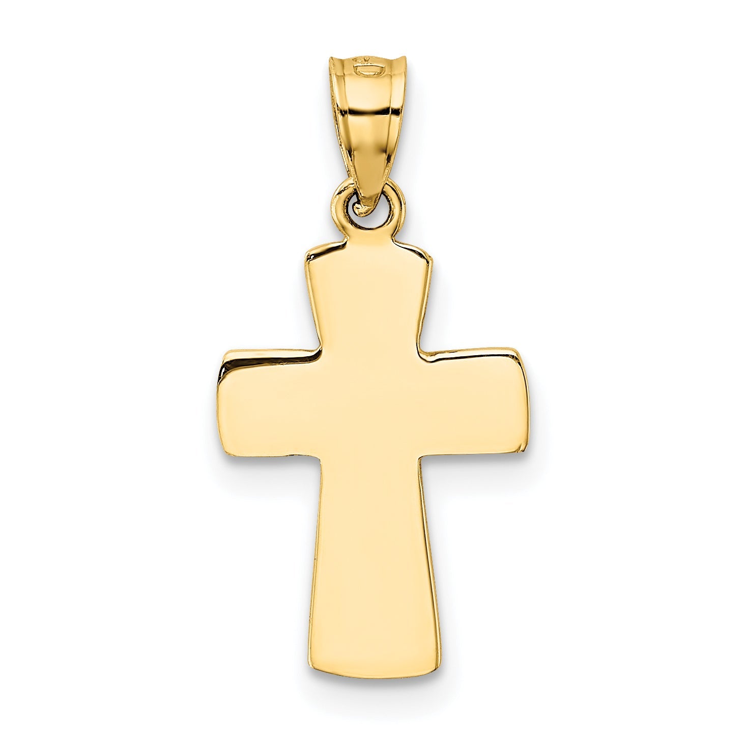 14K Yellow Gold First Holy Communion Cross Pendant