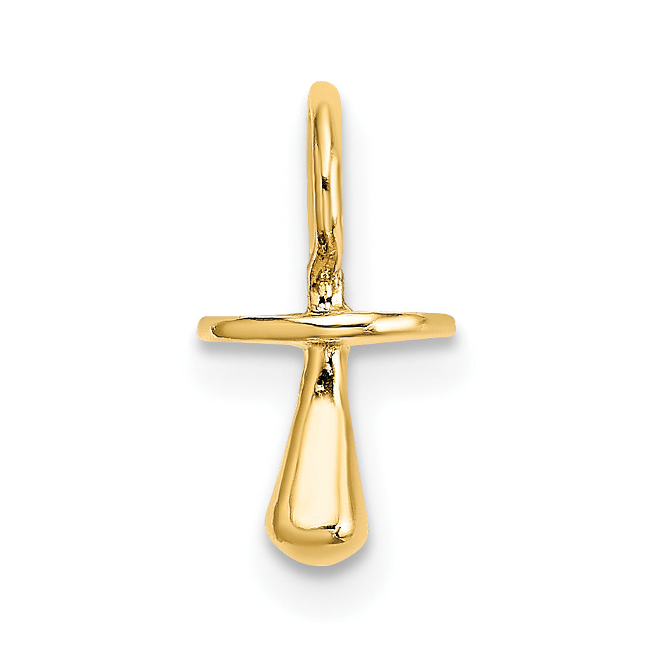 14K Yellow Gold Polished 3-D Pacifier Charm