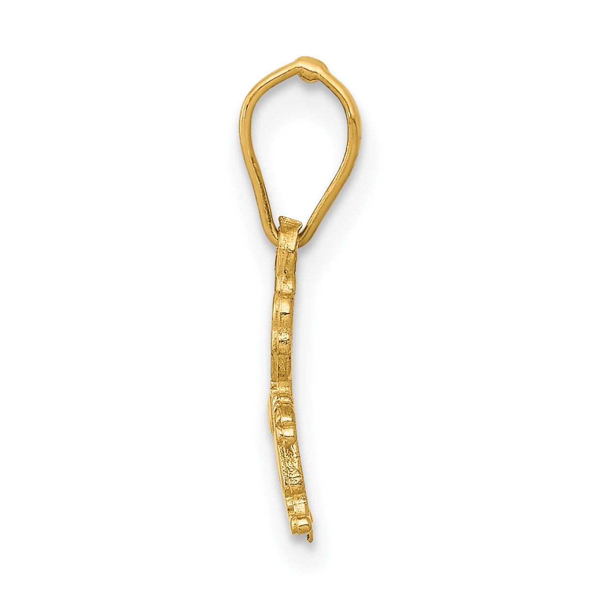 14K Yellow Gold Polished Little Boy Pendant