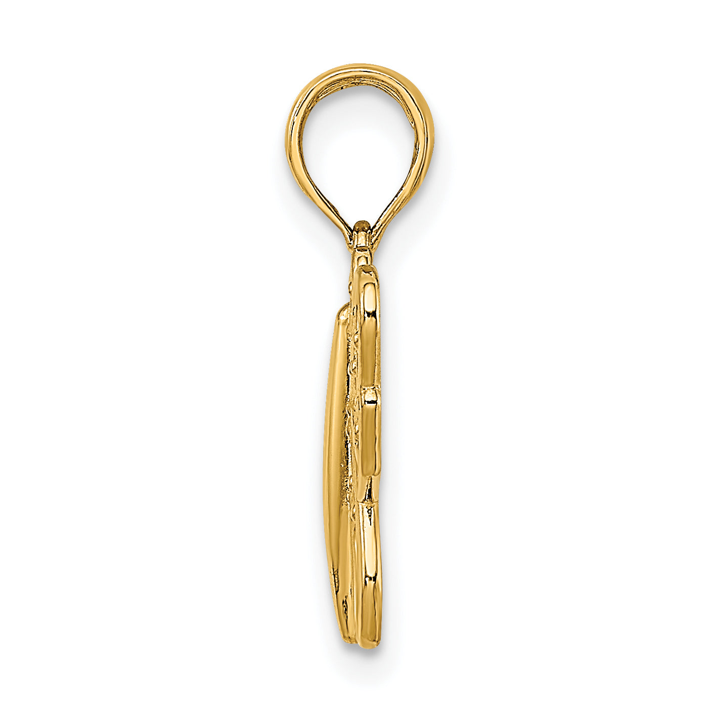 14K Yellow Gold Filigree Butterfly Charm