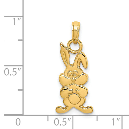 14K Yellow Gold Rabbit Charm