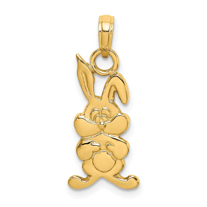 14K Yellow Gold Rabbit Charm