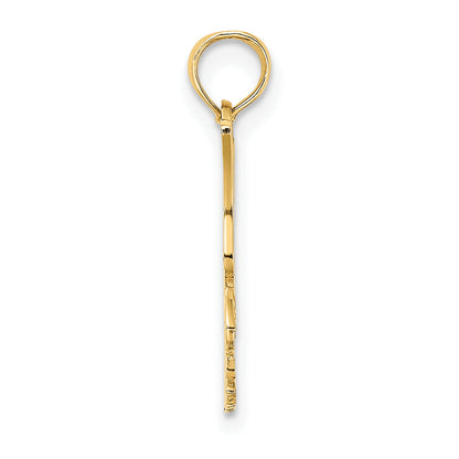 14K Yellow Gold Eagle Landing Charm