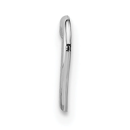 14K White Gold Mini Floating Heart Slide