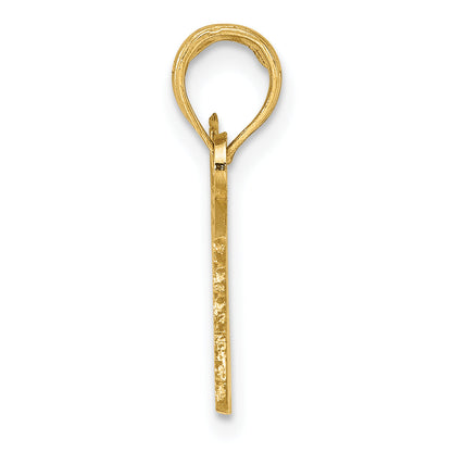14K Yellow Gold American Flag Charm