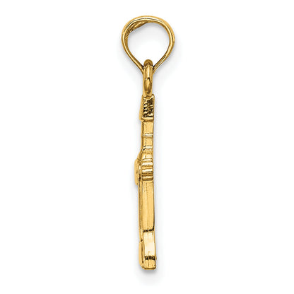 14K Yellow Gold Wine Opener Charm