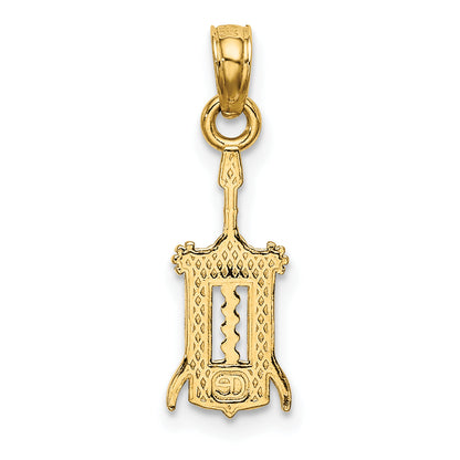14K Yellow Gold Wine Opener Charm