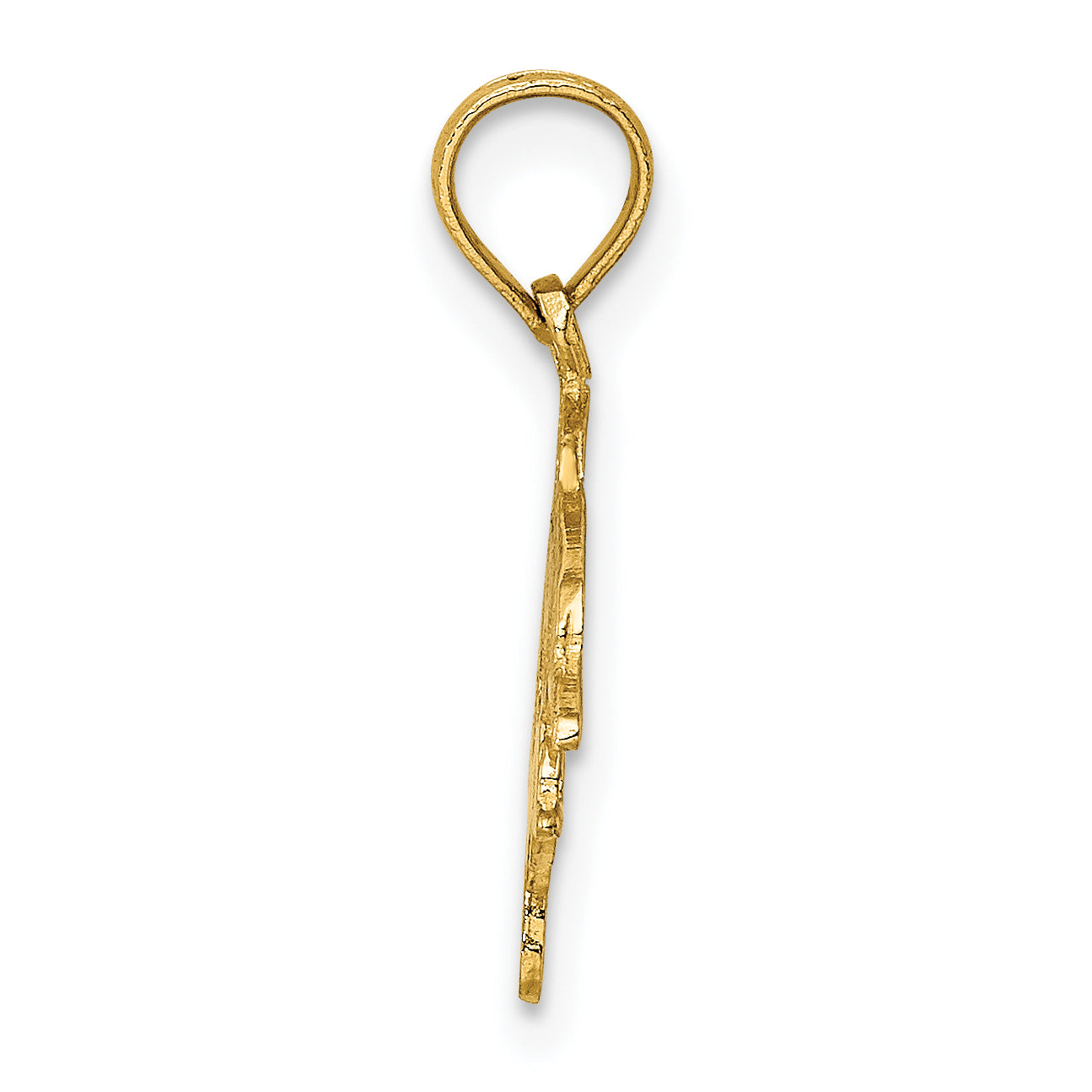 14K Yellow Gold Mother And Calf Dolphin Charm