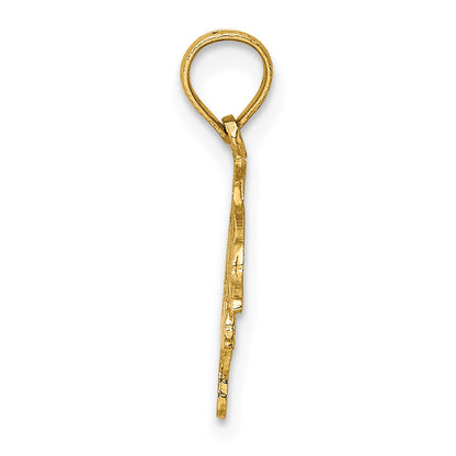 14K Yellow Gold Mother And Calf Dolphin Charm