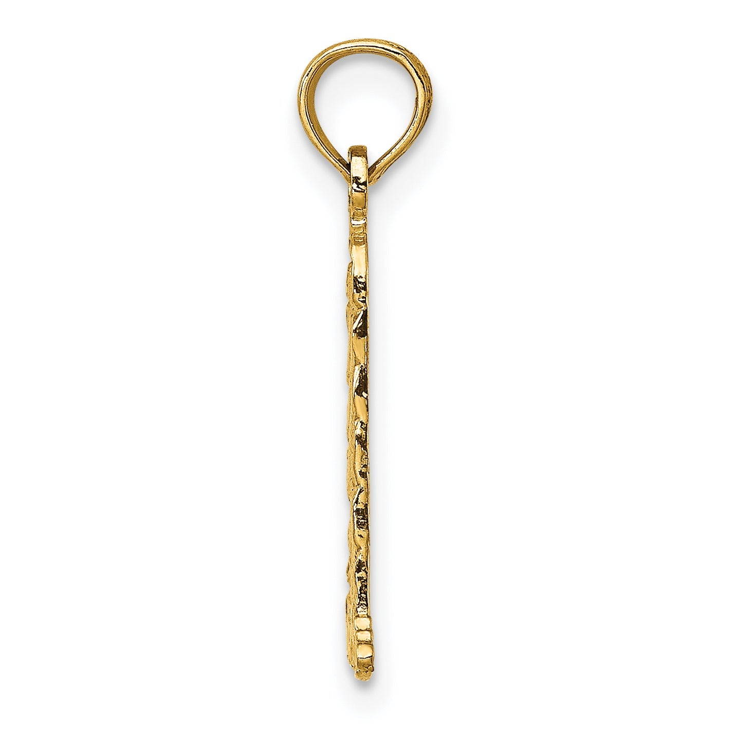 14K Yellow Gold Small Lighthouse W/Building Charm