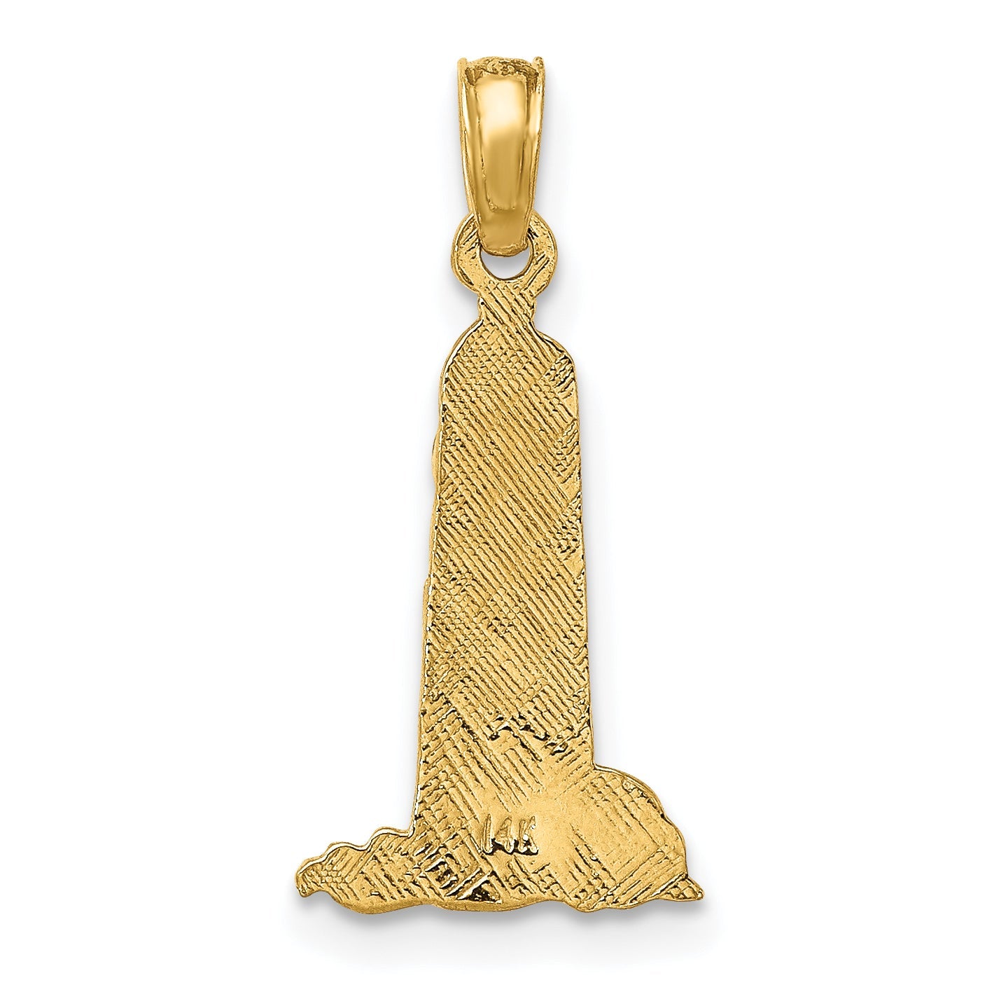 14K Yellow Gold Small Lighthouse W/Building Charm