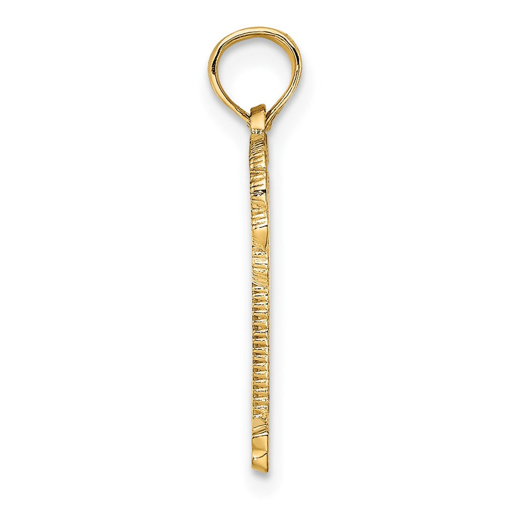 14K Yellow Gold Naples Palm Tree Charm