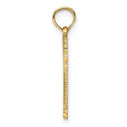 14K Yellow Gold Naples Palm Tree Charm