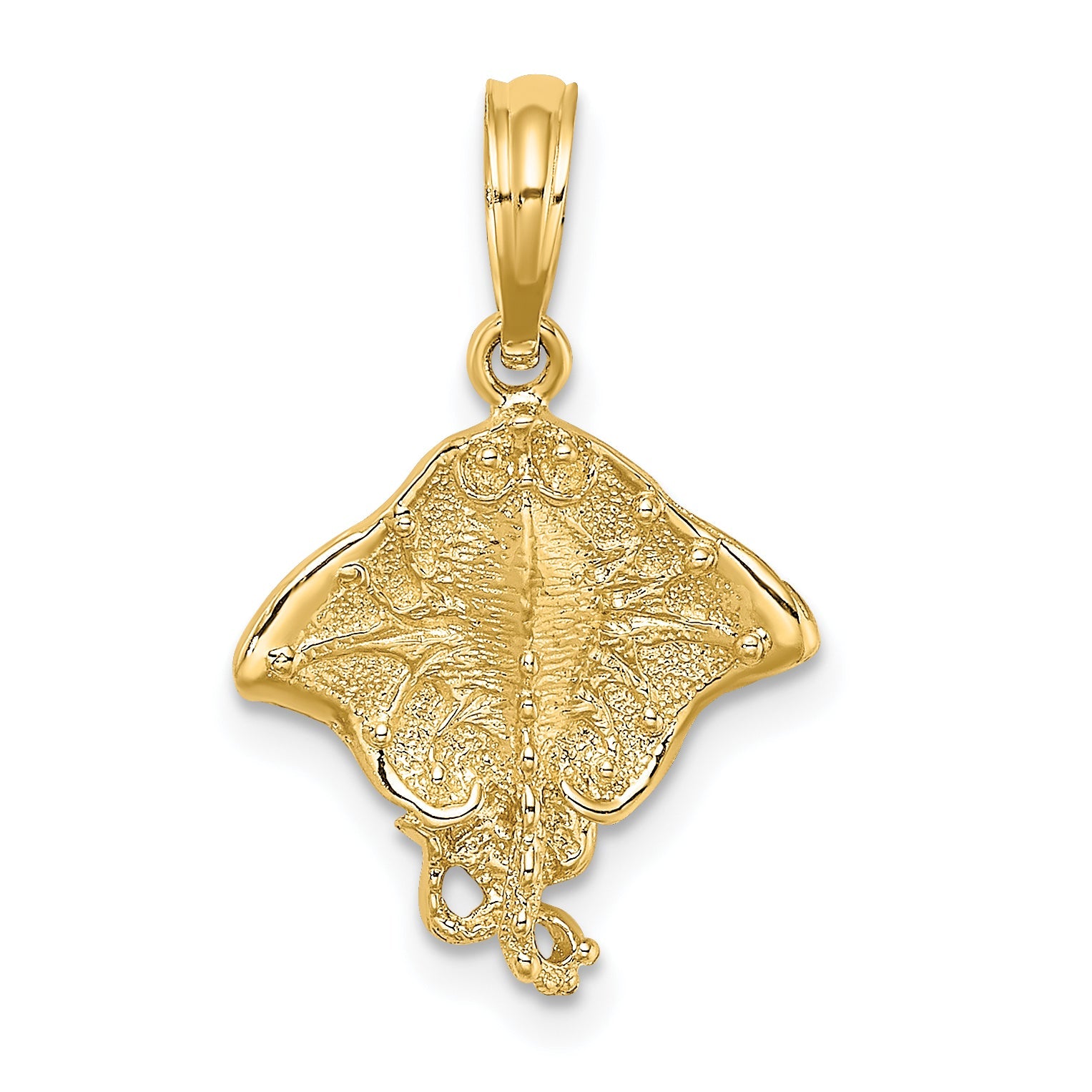 14K Yellow Gold Stingray Charm