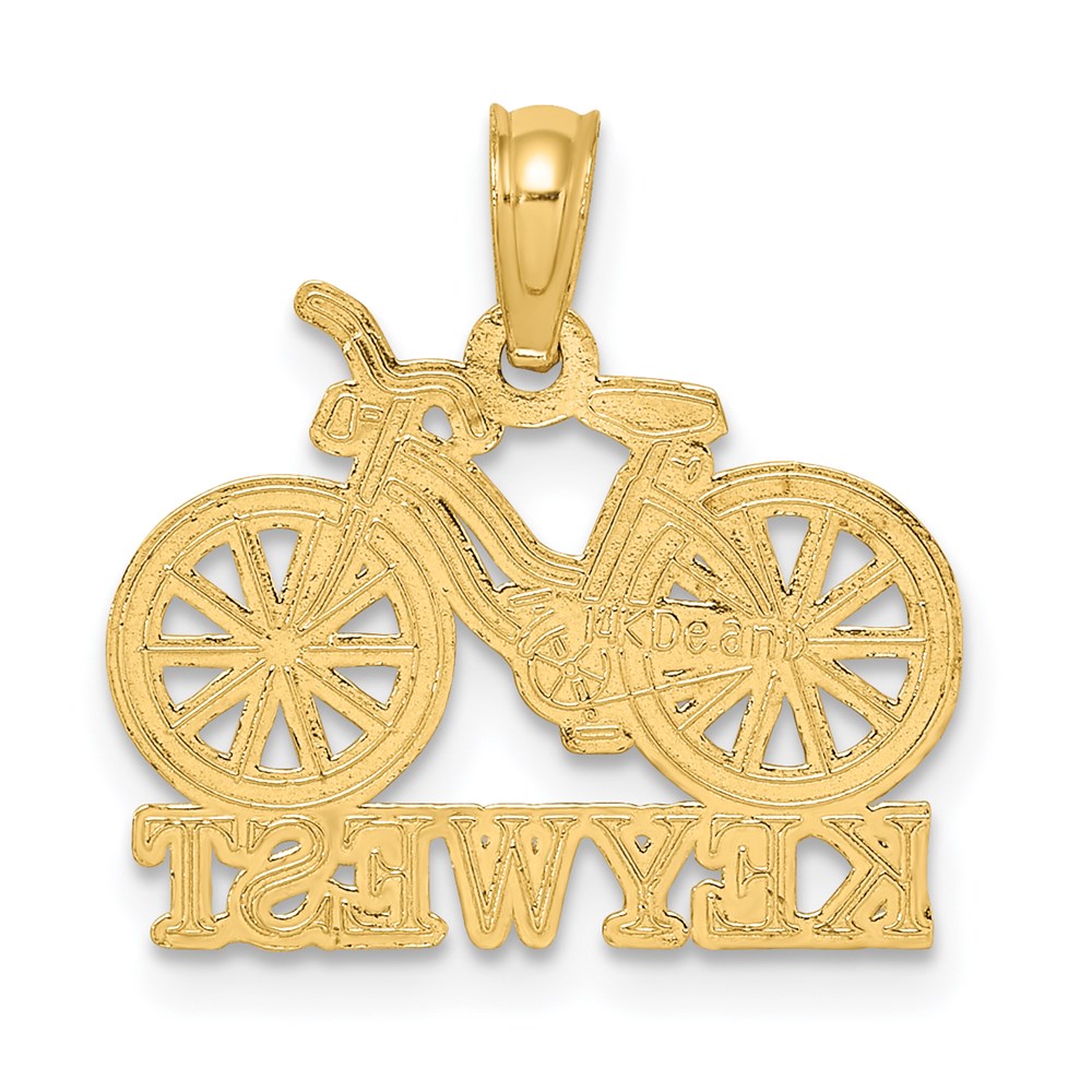 14K Yellow Gold Key West Bicycle Charm