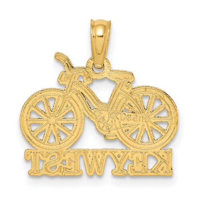 14K Yellow Gold Key West Bicycle Charm