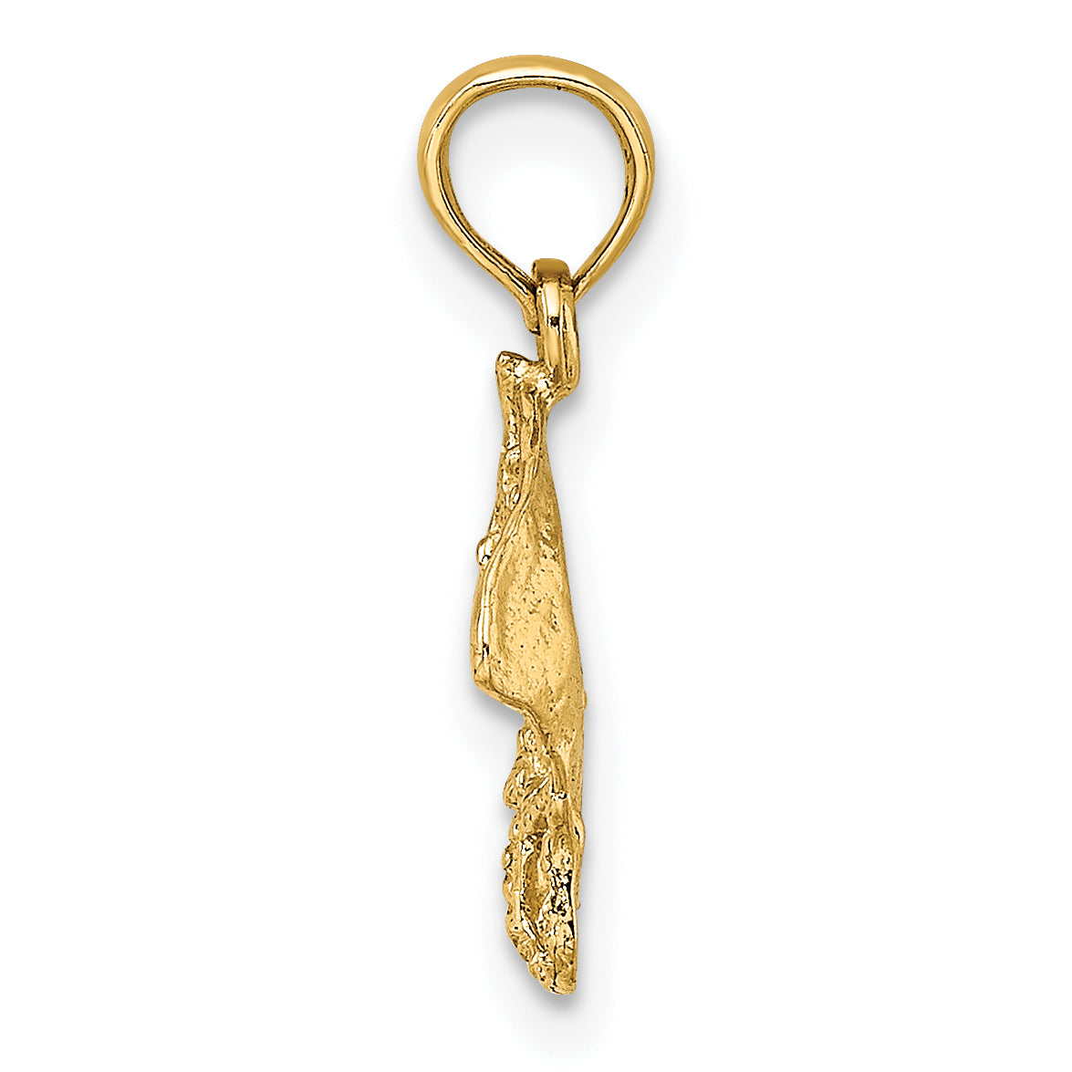 14K Yellow Gold Stingray Charm