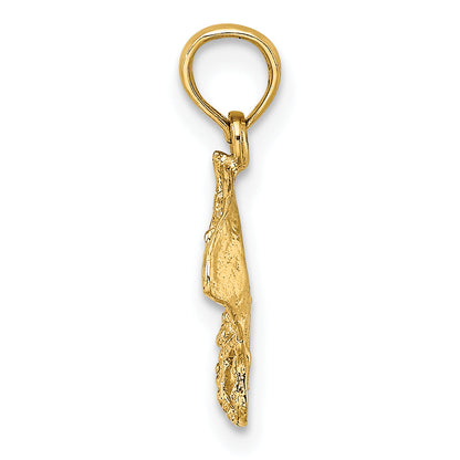 14K Yellow Gold Stingray Charm