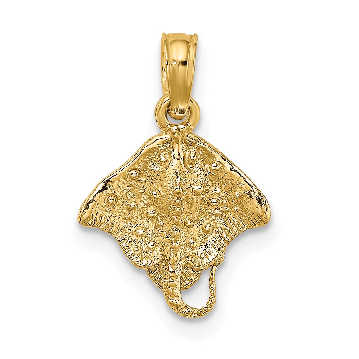 14K Yellow Gold Stingray Charm