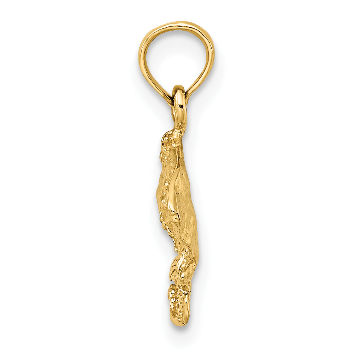 14K Yellow Gold Stingray Charm