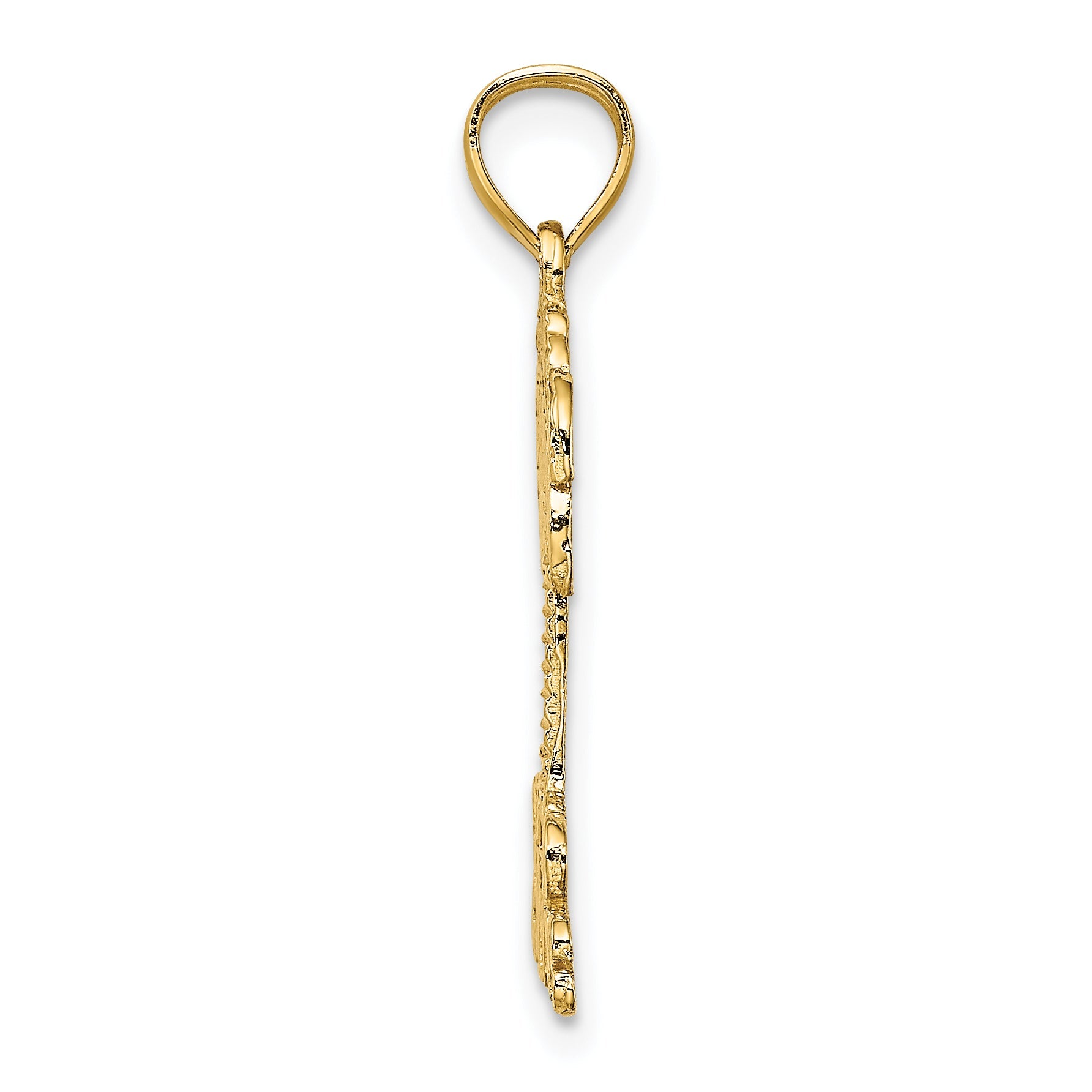 14K Yellow Gold Grand Caymans Palm Tree Charm