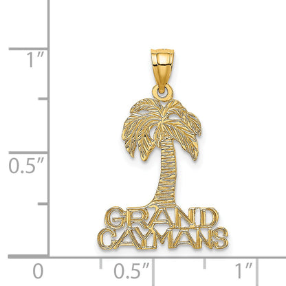 14K Yellow Gold Grand Caymans Palm Tree Charm