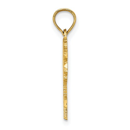 14K Yellow Gold Jamaica Under Palm Tree Charm