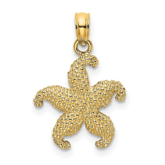 14K Yellow Gold Starfish Charm