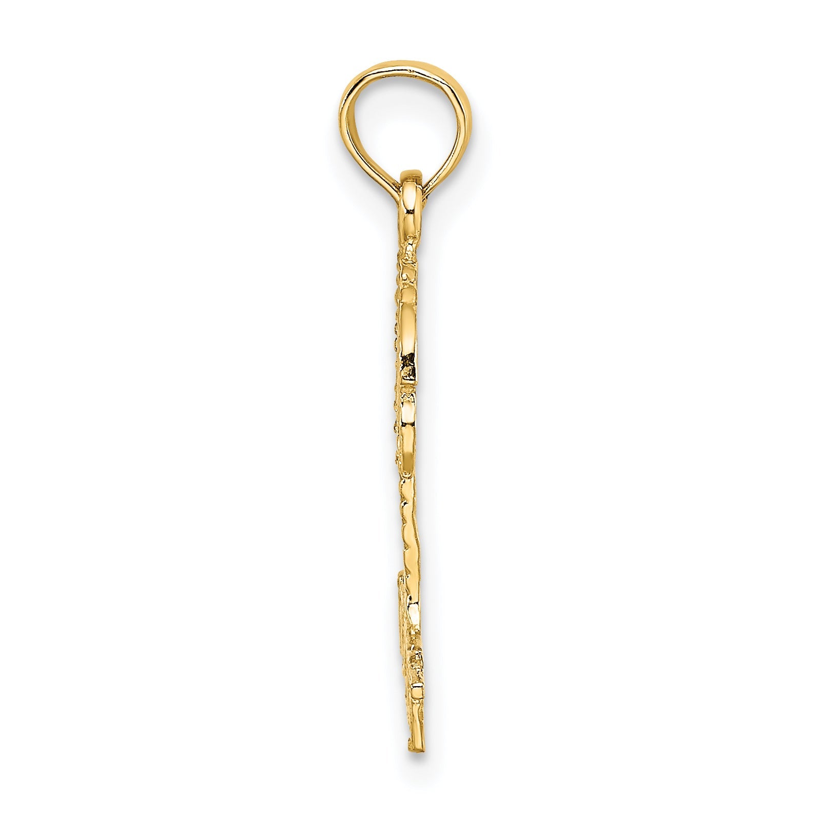 14K Yellow Gold Key West Palm Tree Charm