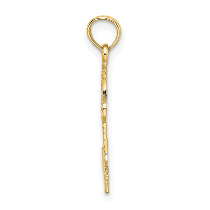 14K Yellow Gold Key West Palm Tree Charm