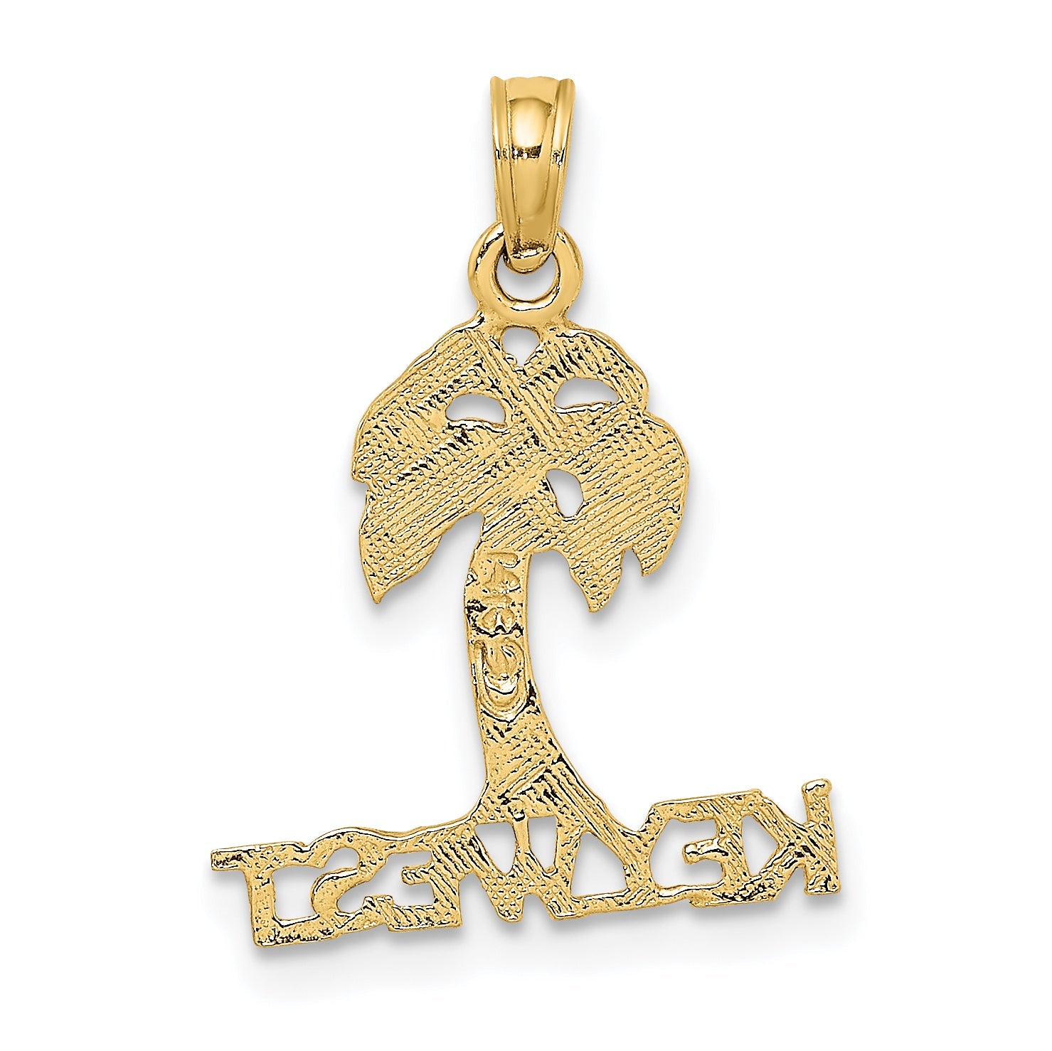 14K Yellow Gold Key West Palm Tree Charm