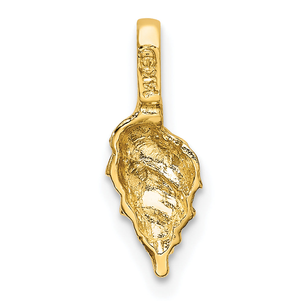 14K Yellow Gold Mini Conch Shell Charm