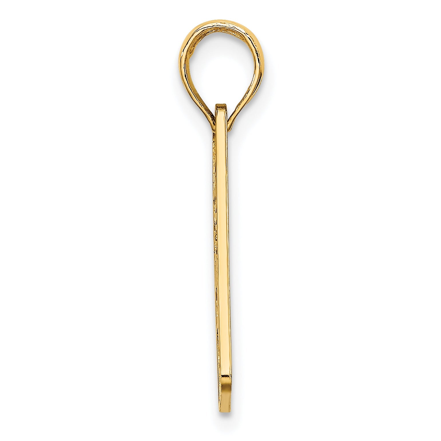 14K Yellow Gold New Jersey-Lbi (Long Beach Island) License Plate Charm