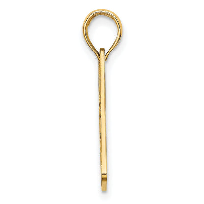 14K Yellow Gold New Jersey-Lbi (Long Beach Island) License Plate Charm