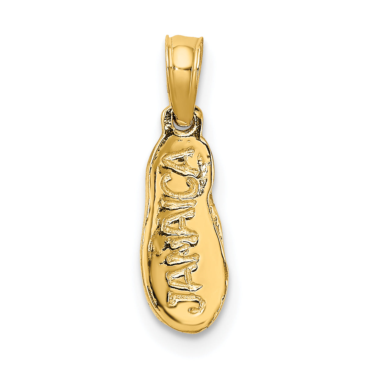 14K Yellow Gold Jamaica Flip-Flop Charm