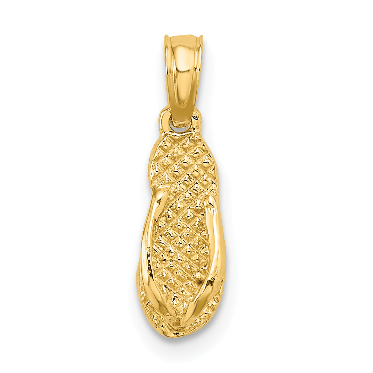 14K Yellow Gold Jamaica Flip-Flop Charm