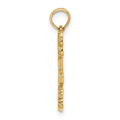 14K Yellow Gold Turks And Caicos Flamingo Charm