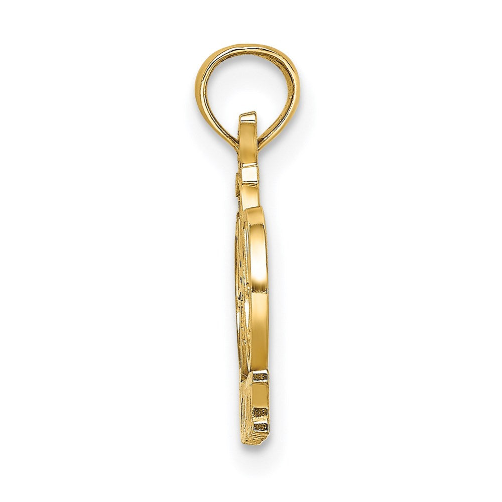 14K Yellow Gold Ocean City Bicycle Charm