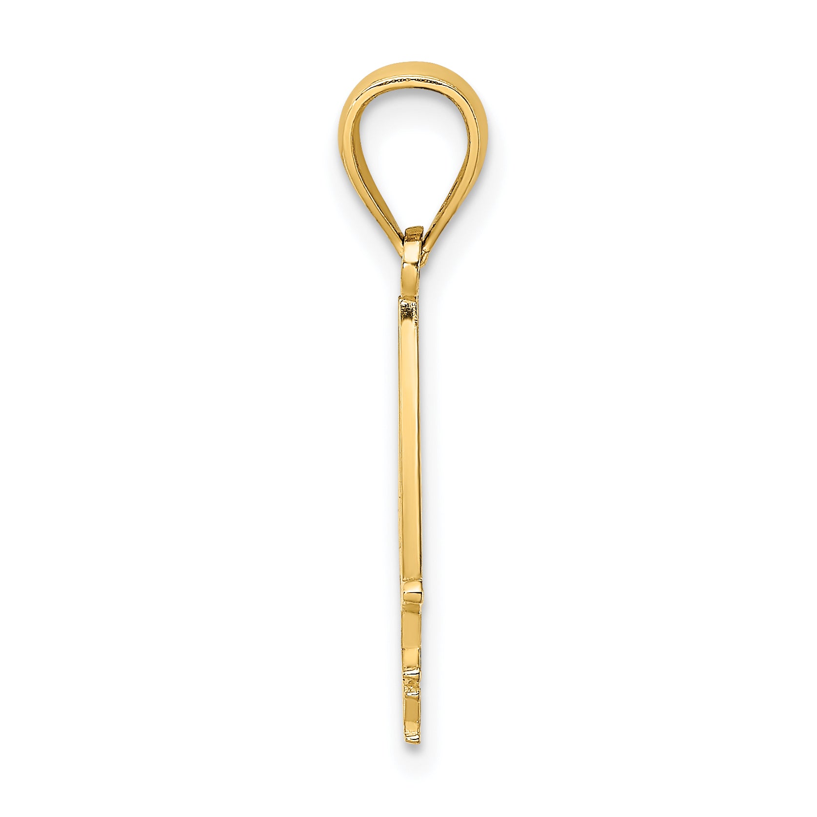 14K Yellow Gold I Heart Cape May W/ Cut-Out Boat Charm