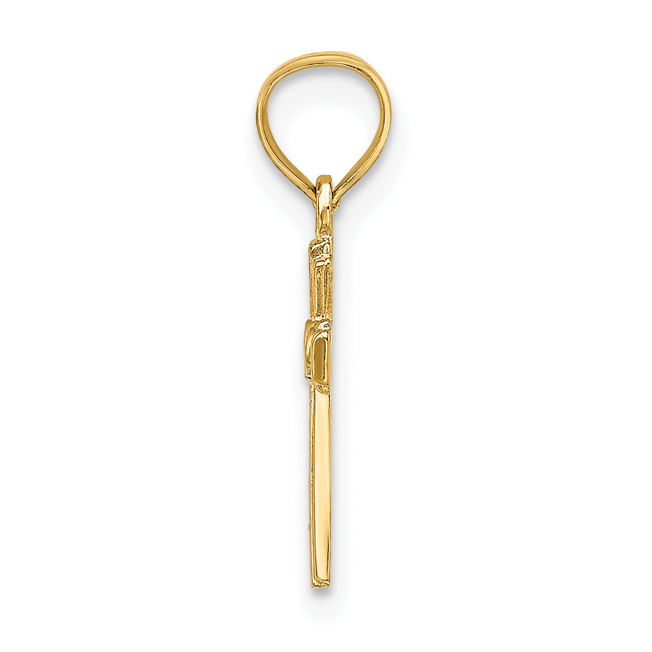 14K Yellow Gold Mini Cross Charm
