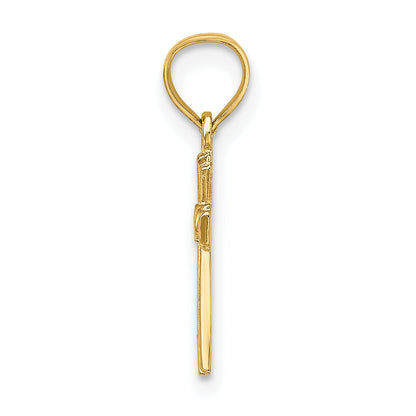 14K Yellow Gold Mini Cross Charm