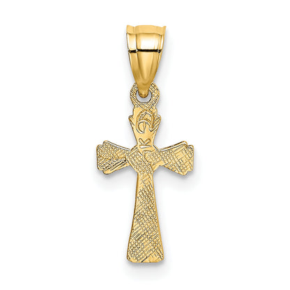 14K Yellow Gold Mini Cross Charm