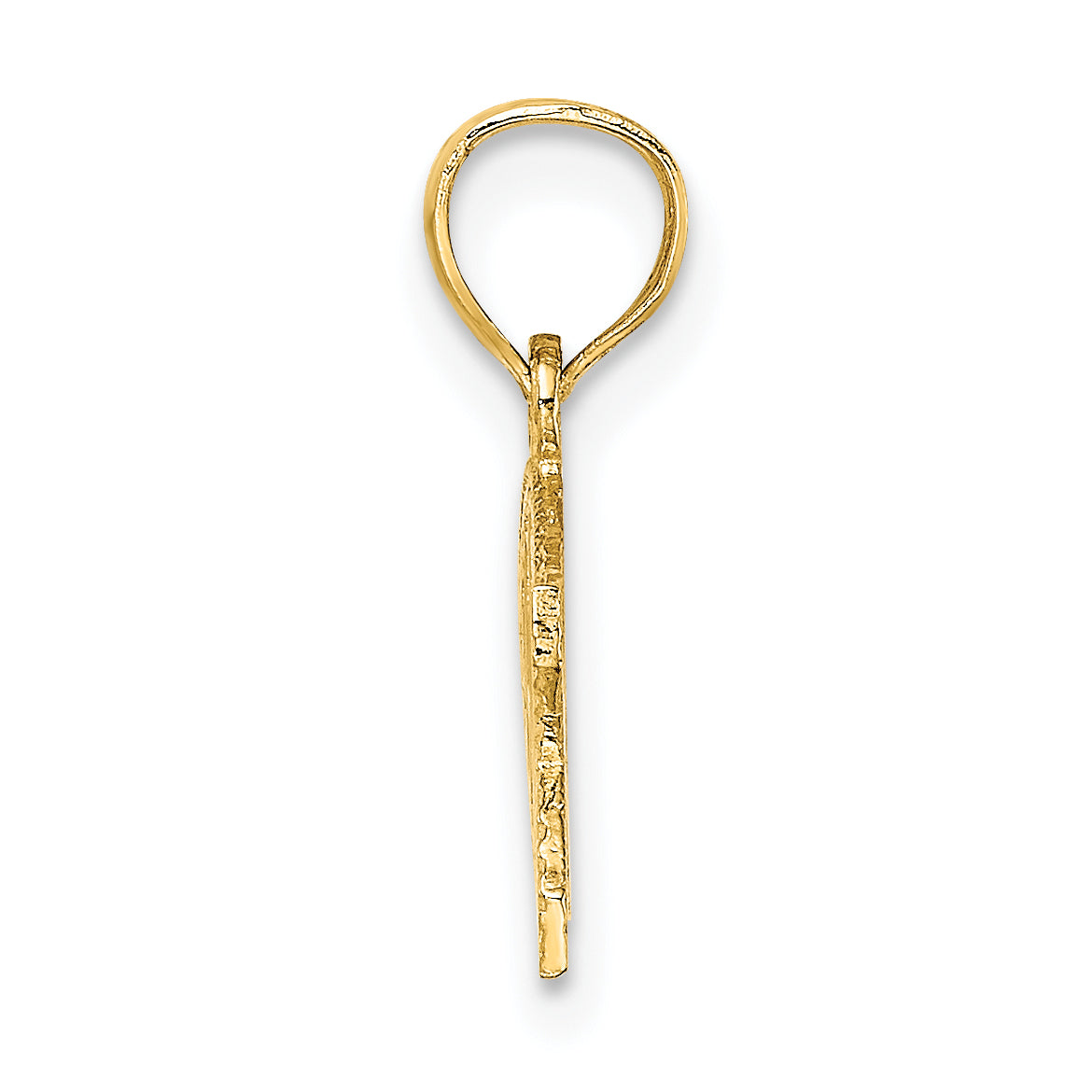 14K Yellow Gold Wwjd Ichthus Charm