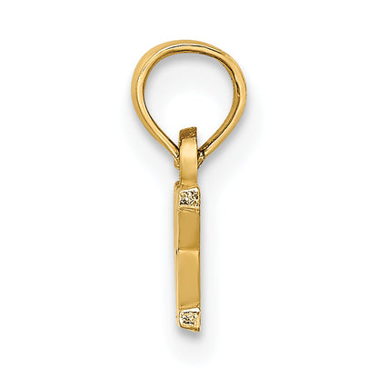14K Yellow Gold Polished Obx Charm