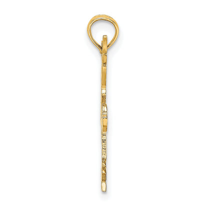 14K Yellow Gold Gymnastics Charm